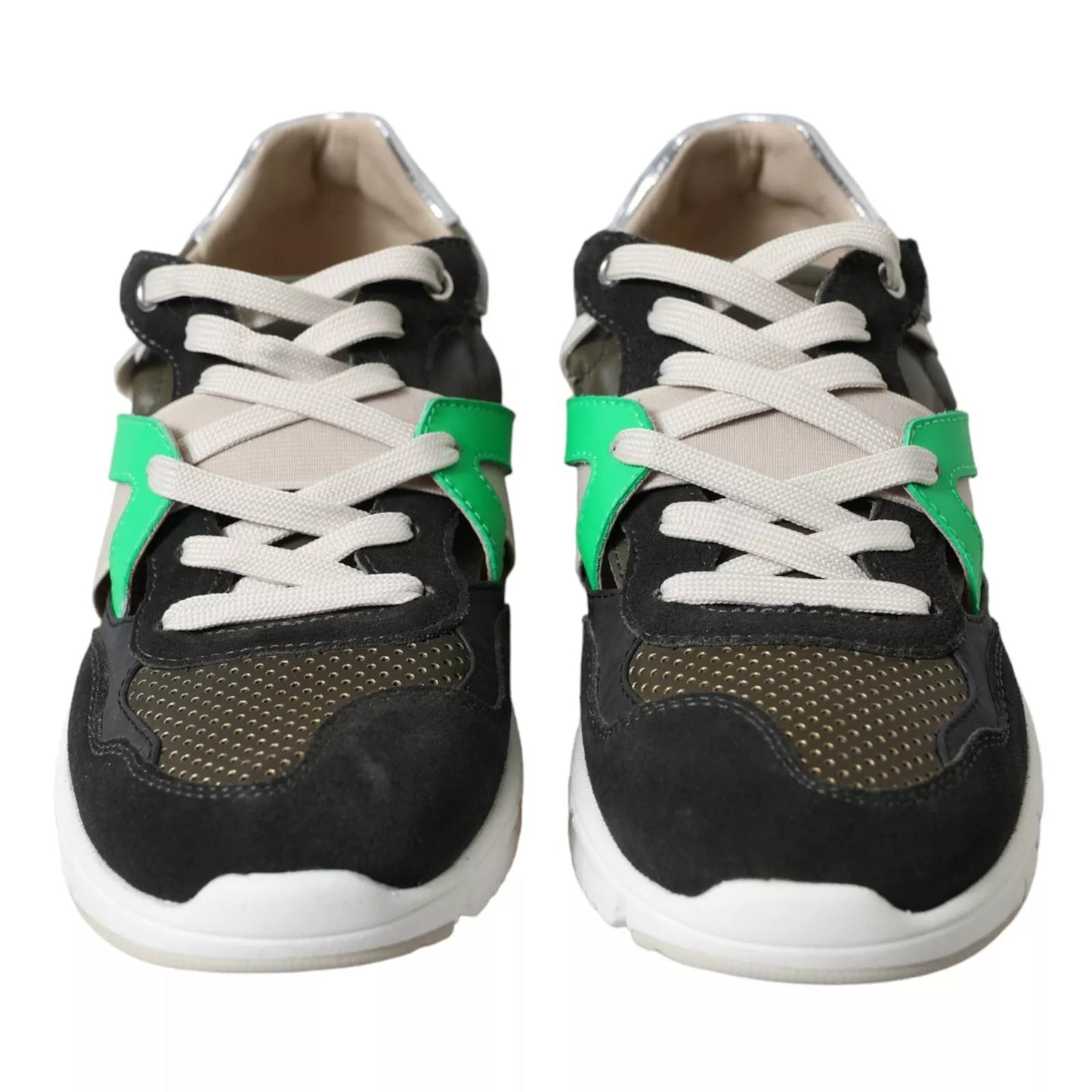 Dolce & Gabbana Sneakers Multicolor Leather Suede Shoes