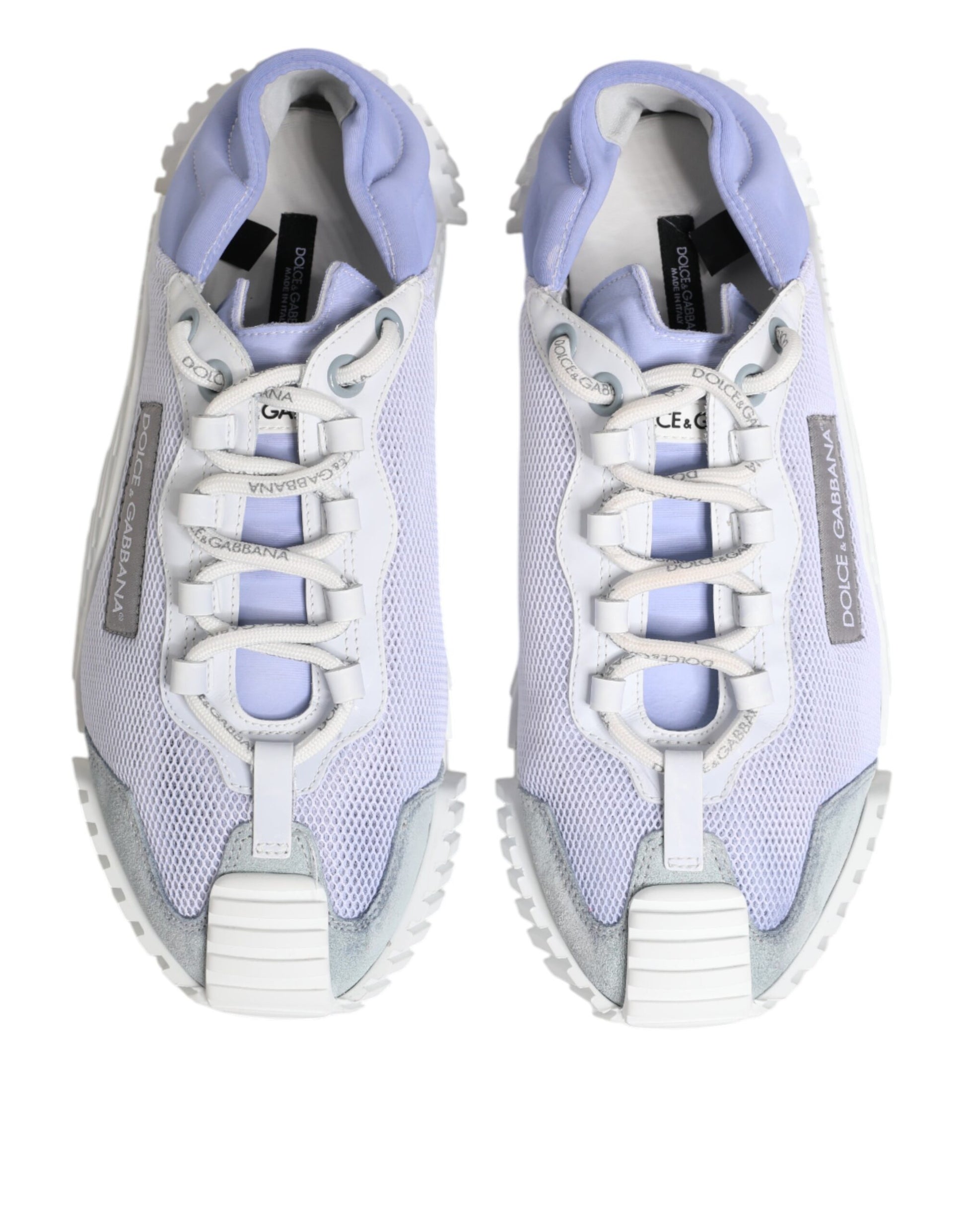 Dolce & Gabbana Purple White NS1 Lace Up Low Top Sneakers Shoes