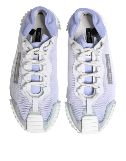 Dolce & Gabbana Purple White NS1 Lace Up Low Top Sneakers Shoes