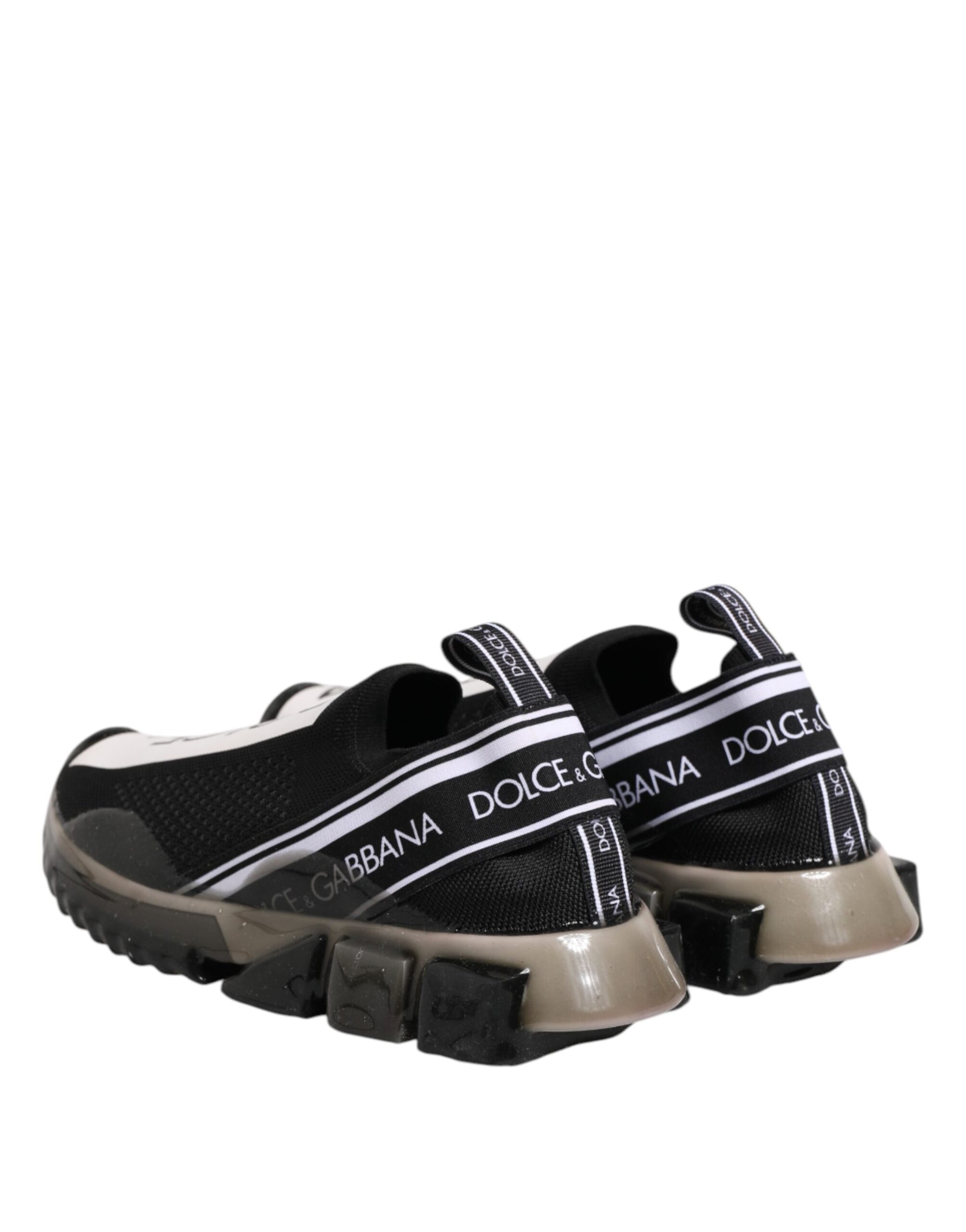 Dolce & Gabbana Black Sorrento Slip On Low Top Sneakers Shoes
