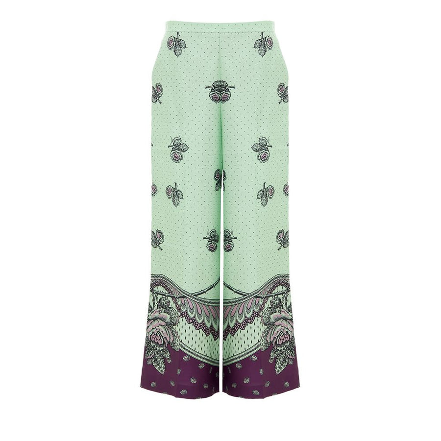 Gucci Green Silk Pant