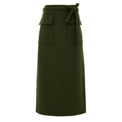 Gucci Green Wool Skirt