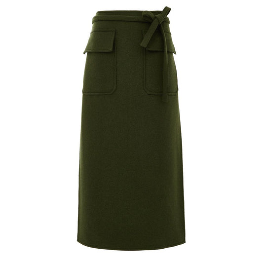 Gucci Green Wool Skirt