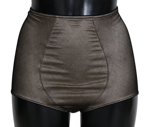 Dolce & Gabbana beige and black net cotton blend chic underwear for women