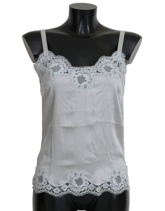 Exquisite light green silk stretch floral lace chemise dress from Dolce &amp; Gabbana