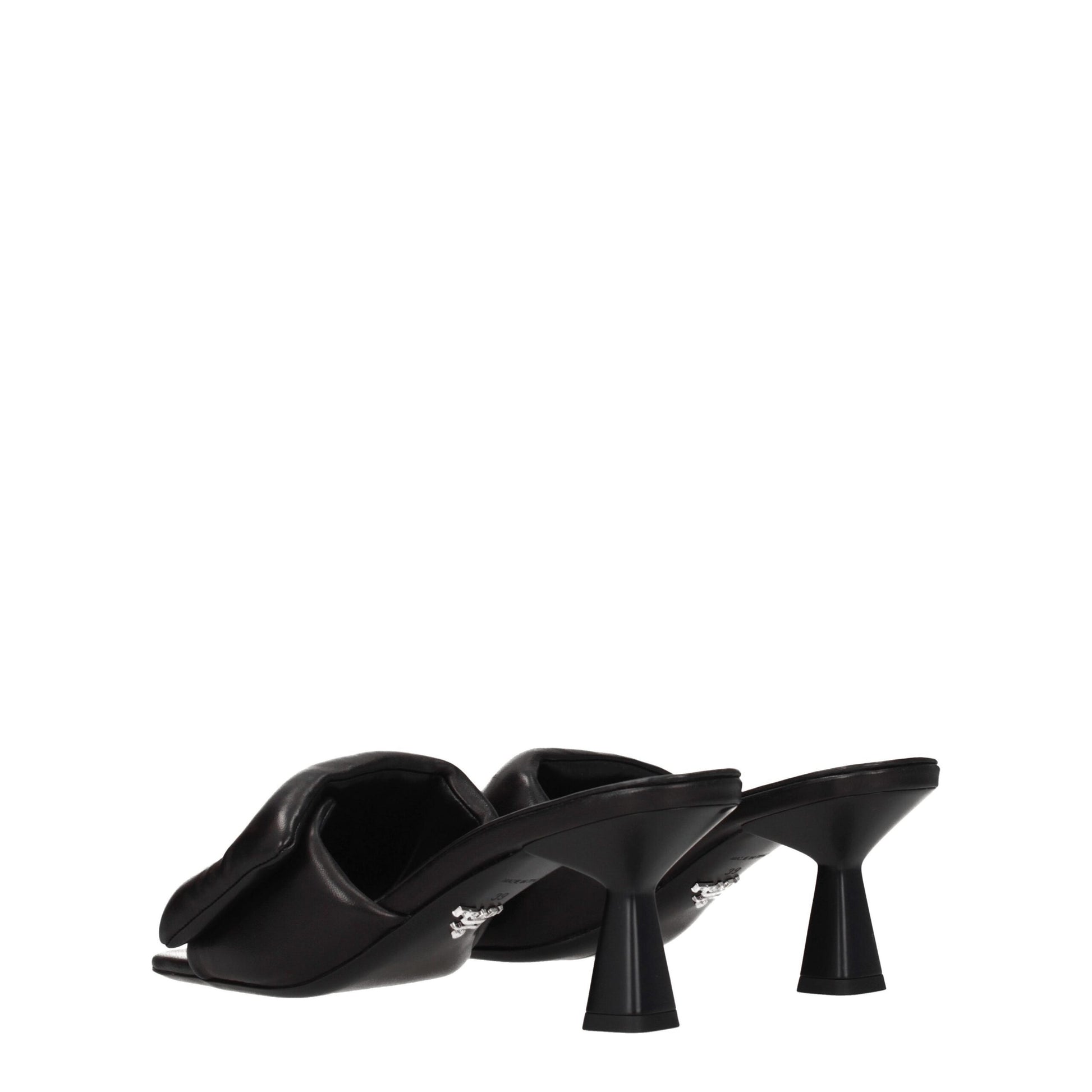 Prada Black Leather Platforms