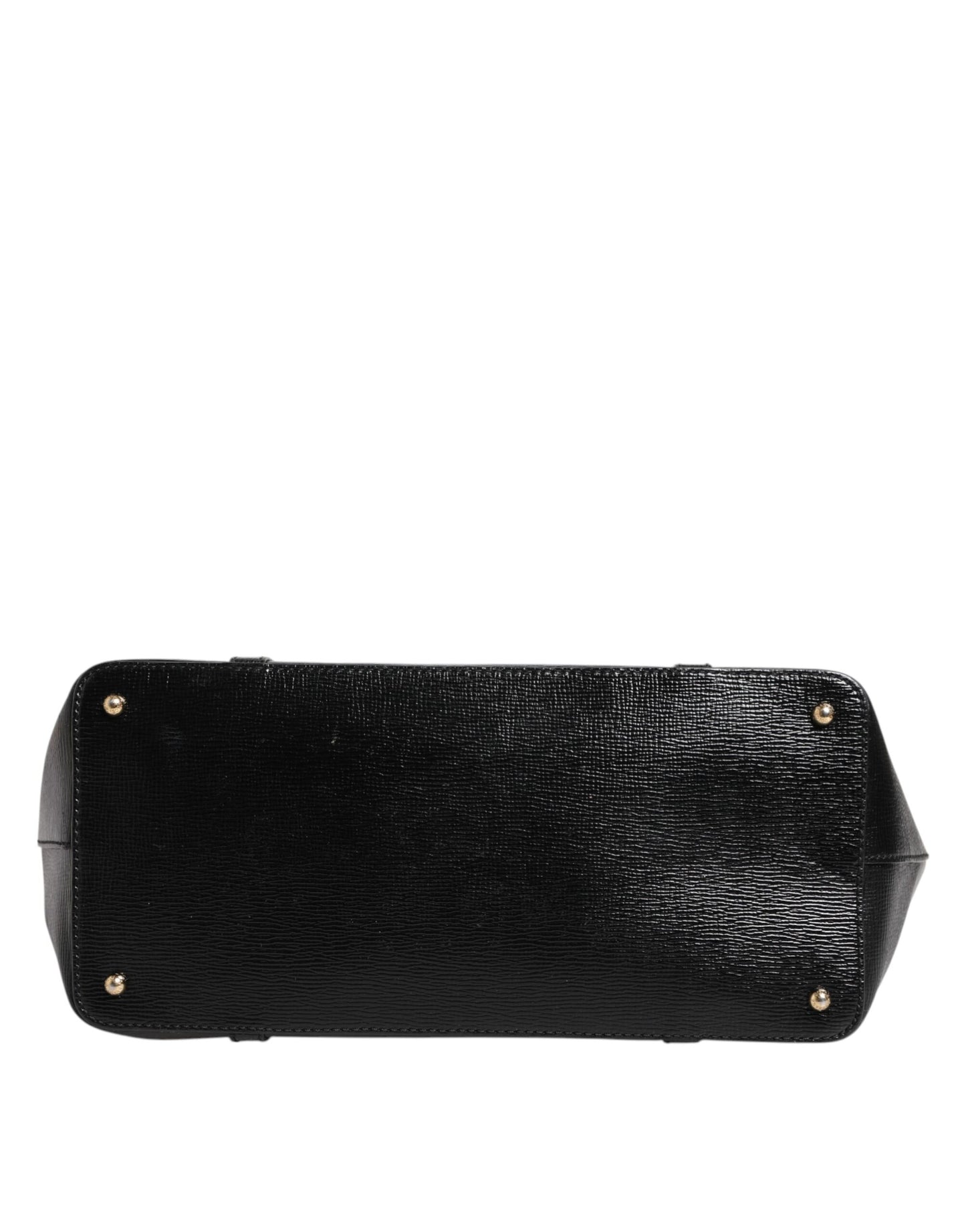 Dolce & Gabbana Black Leather Miss Escape Shopping Tote Women Borse Bag