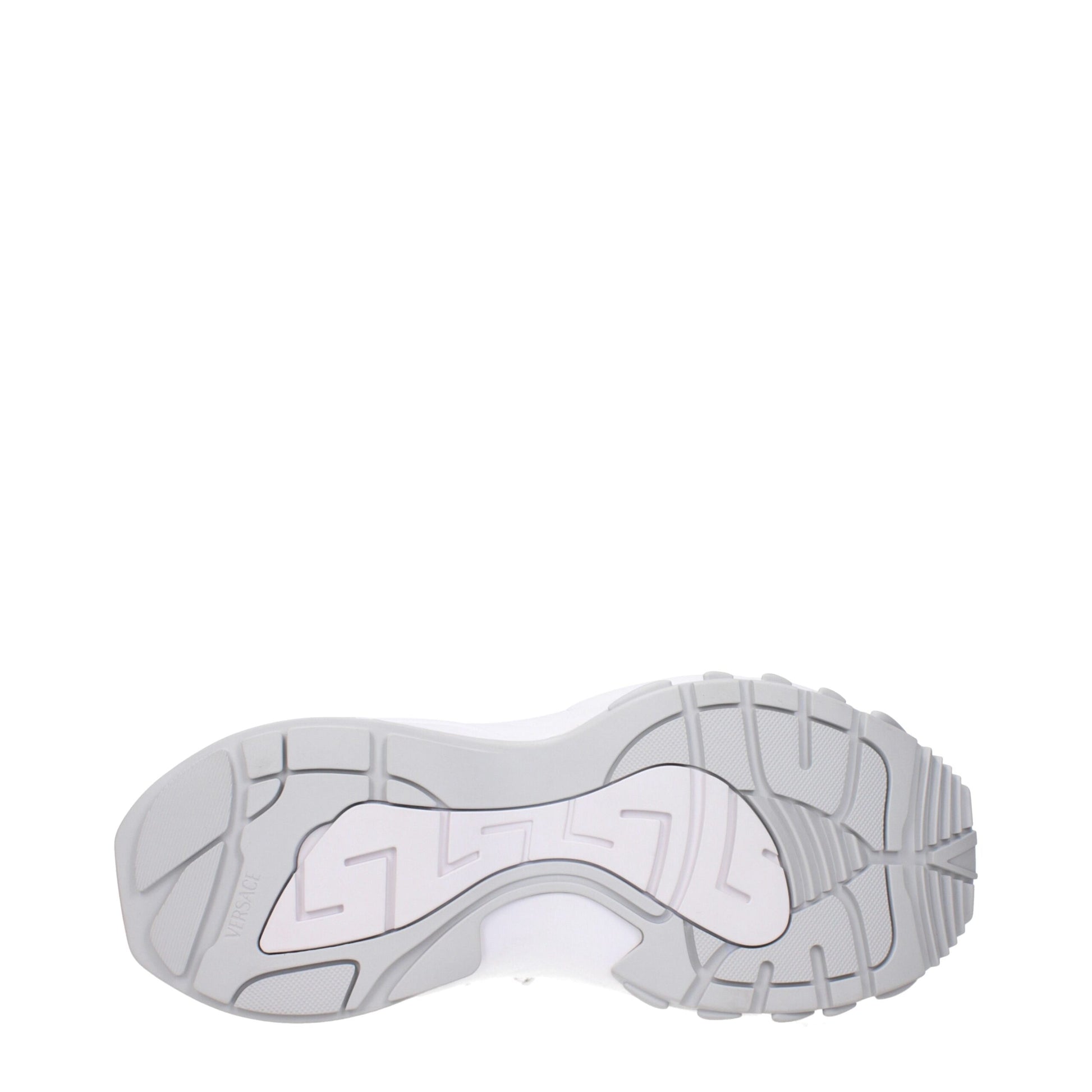 Versace White Fabric Athletic Sneakers