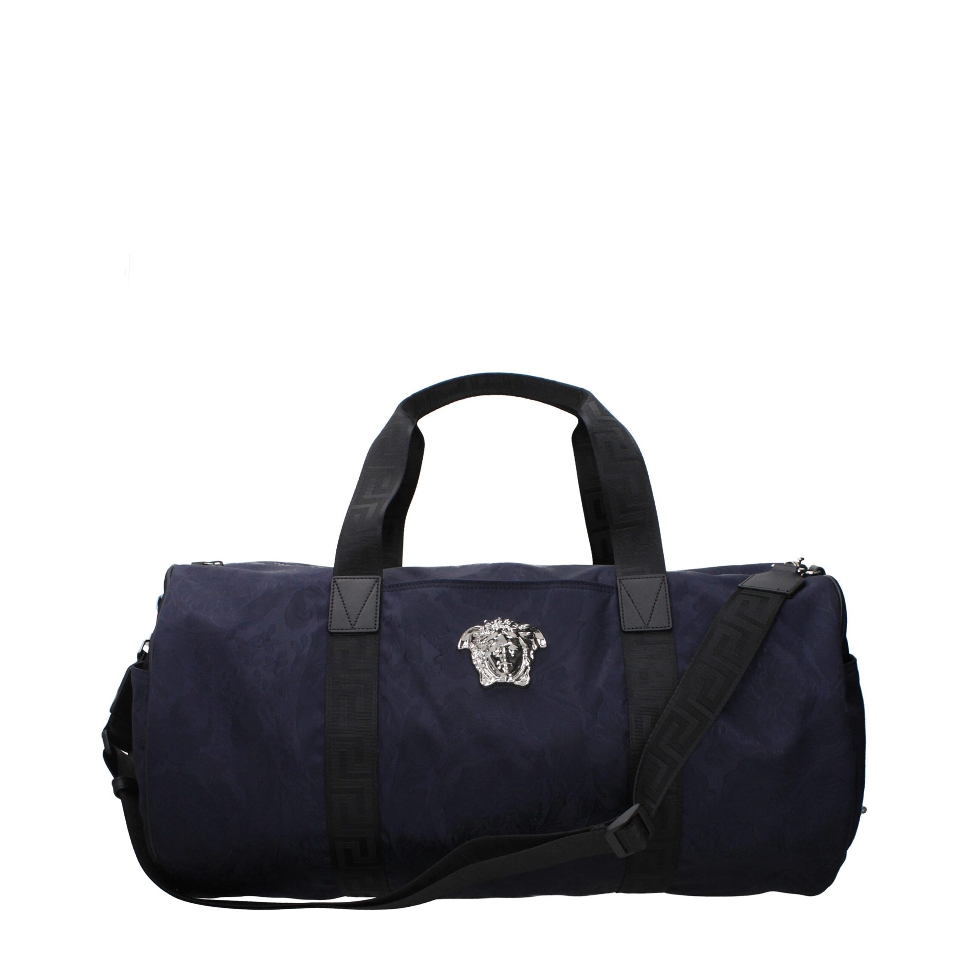 Versace Blue Fabric Luggage And Travel