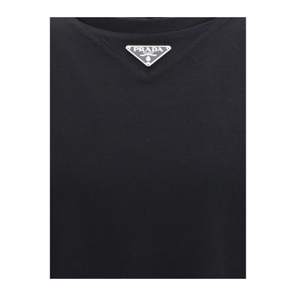 Prada T-Shirt with triangular plaque