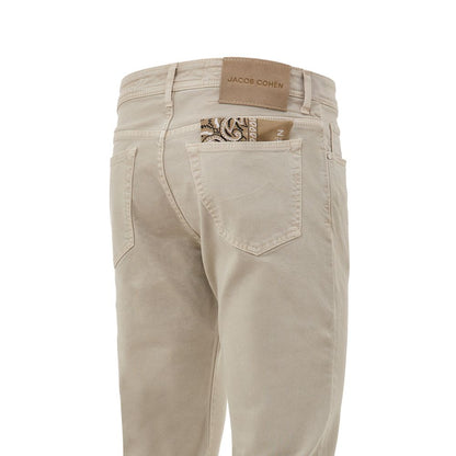 Jacob Cohen Beige Cotton Jeans Denim
