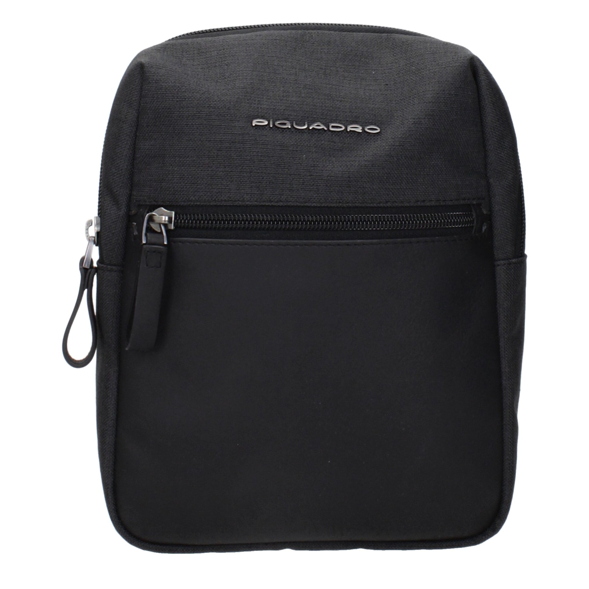 Piquadro Black Fabric Crossbody Bags