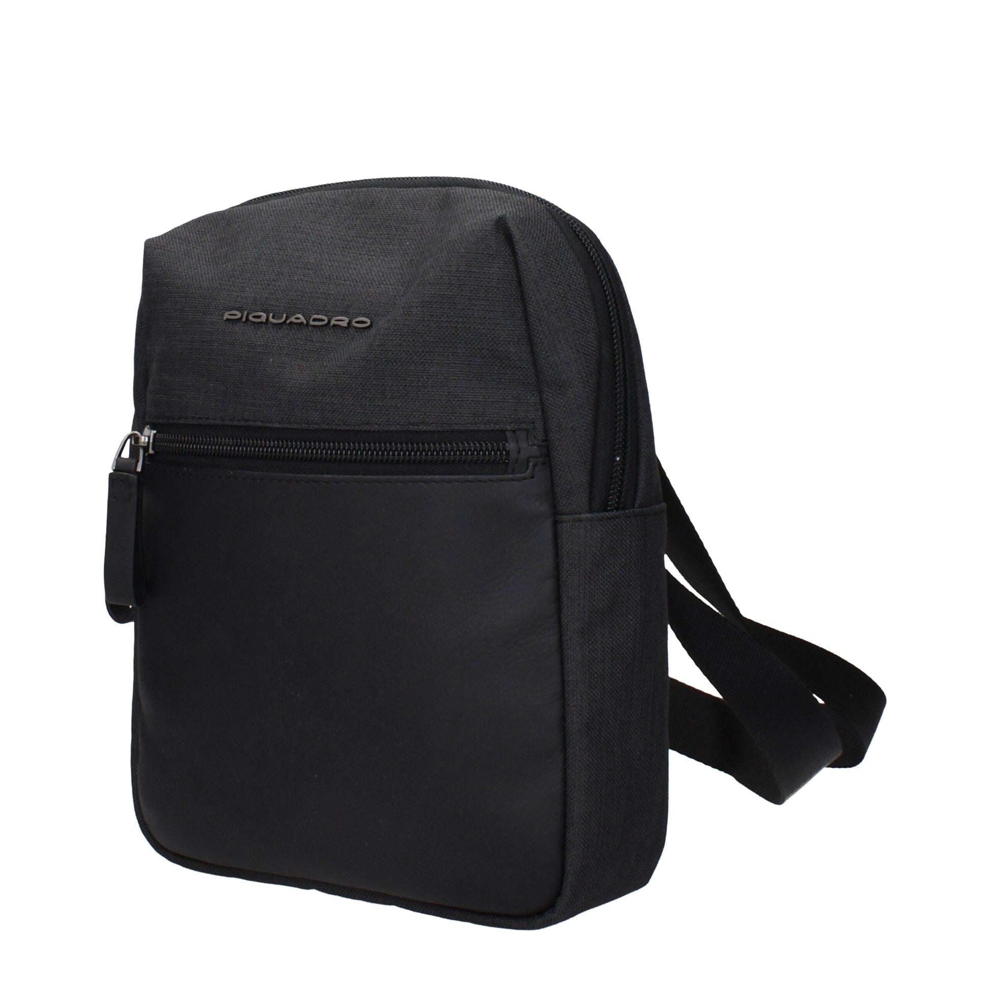 Piquadro Black Fabric Crossbody Bags