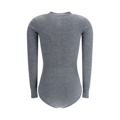 Self-Portrait Long-sleeved wool Bodysuit