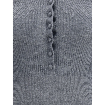 Self-Portrait Long-sleeved wool Bodysuit