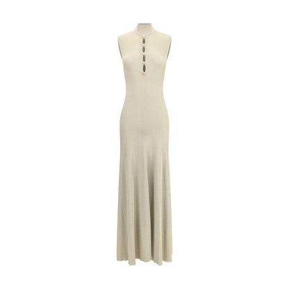 Self-Portrait Lurex knit long Dress
