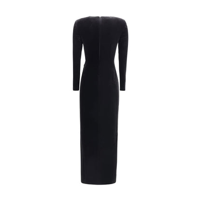 Self-Portrait Embellished velvet midi Dress
