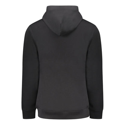 Tommy Hilfiger "Black Cotton Men Sweater with Central Pocket"
