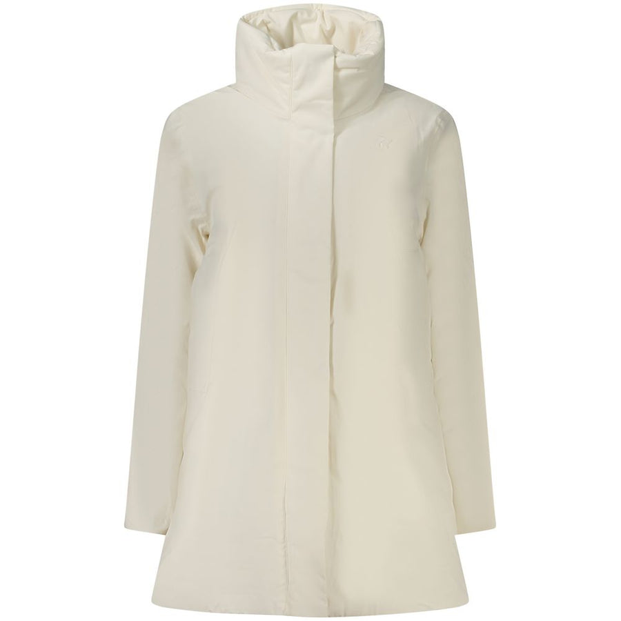 K-WAY White Nylon Jackets & Coat