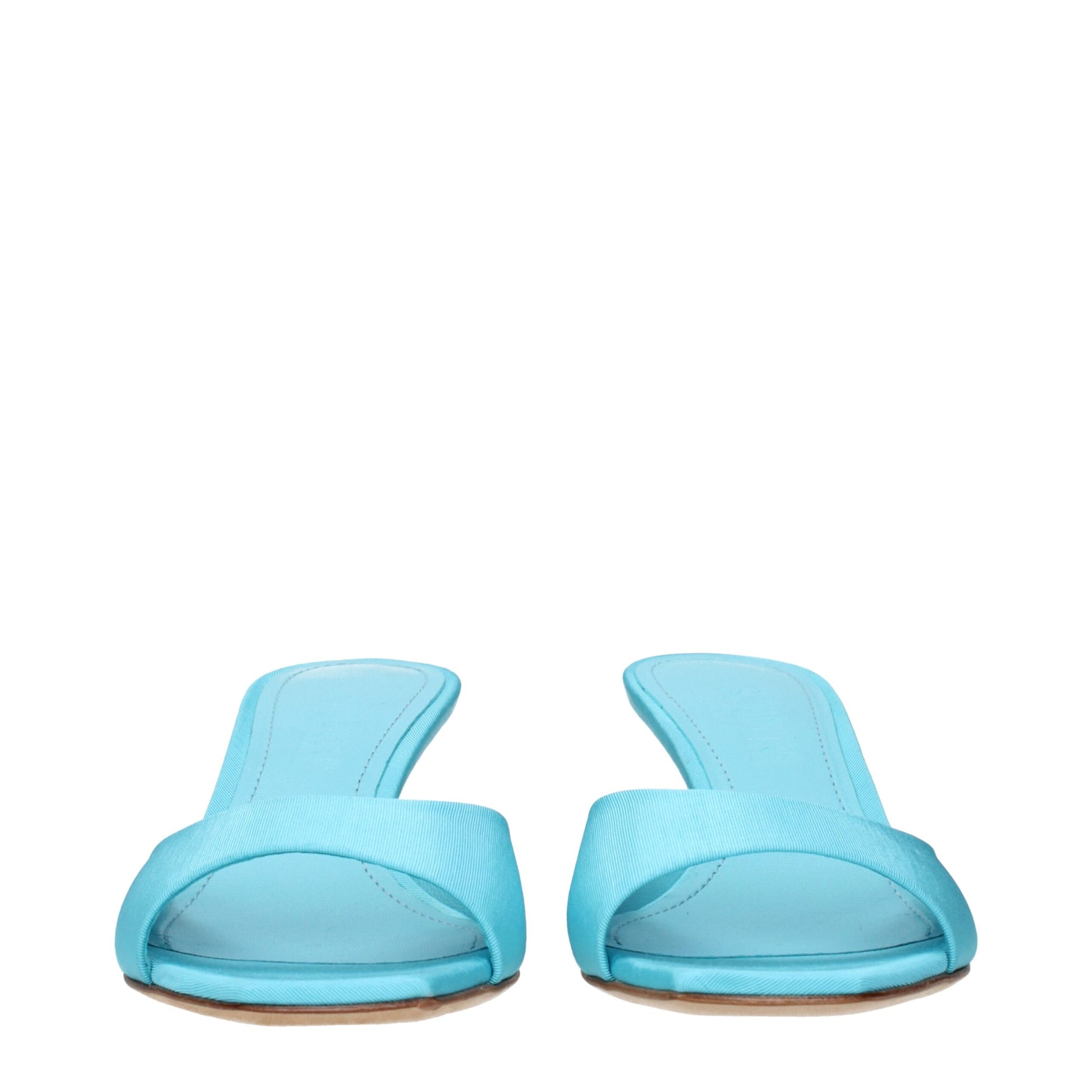 3Juin Blue Fabric Stiletto Heels Sandals