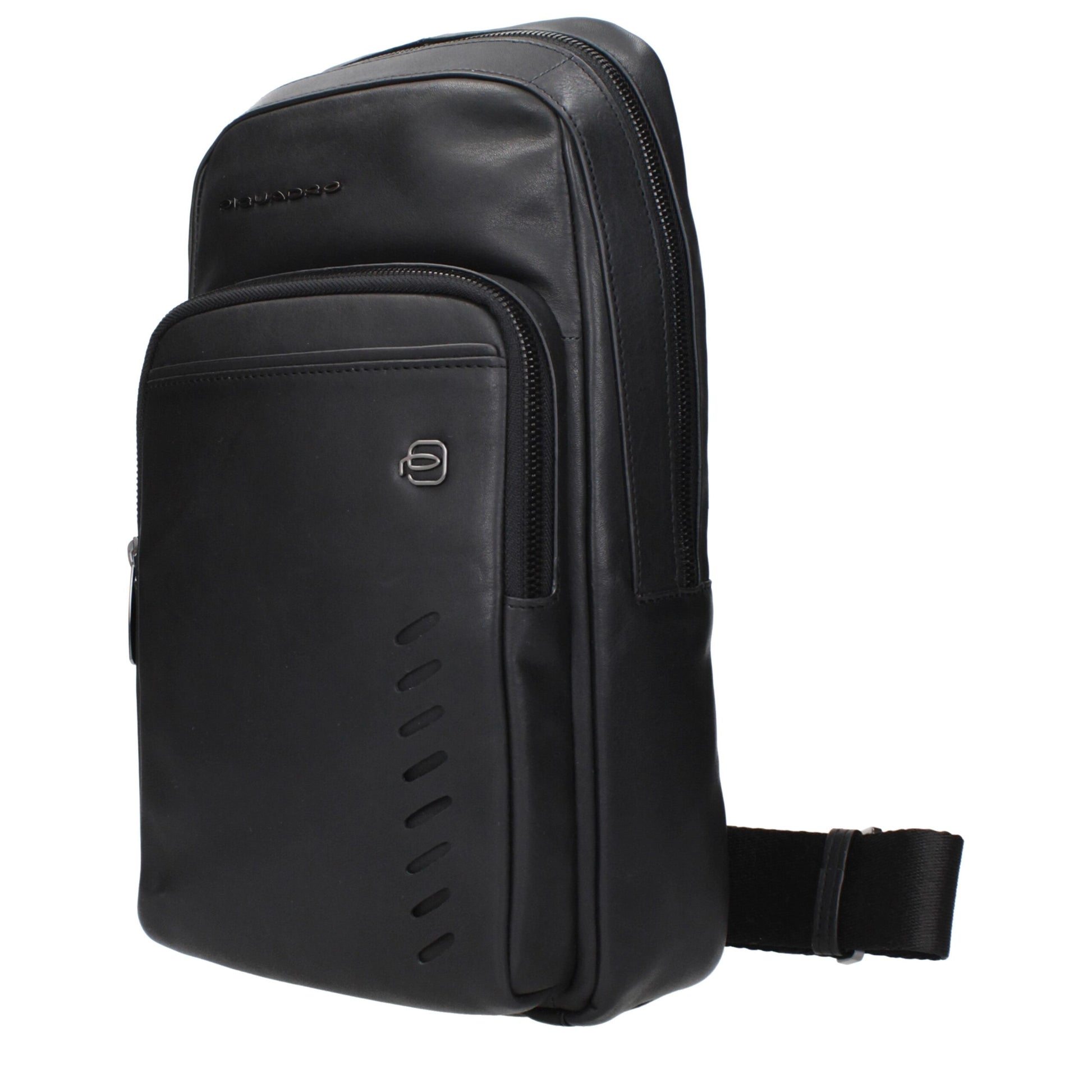 Piquadro Black Leather Crossbody Bags