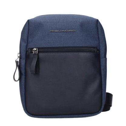 Piquadro Blue Fabric Crossbody Bags