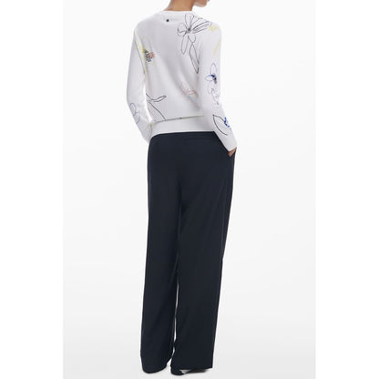 Desigual White Viscose Women Sweater