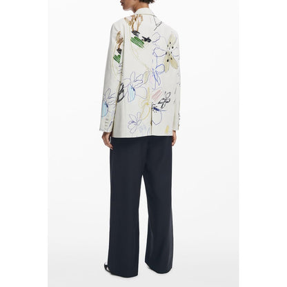 Desigual White Polyester Women Jacket