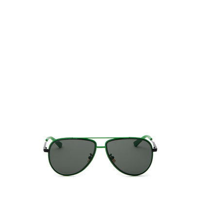 Bottega Veneta Green Metal Sunglass