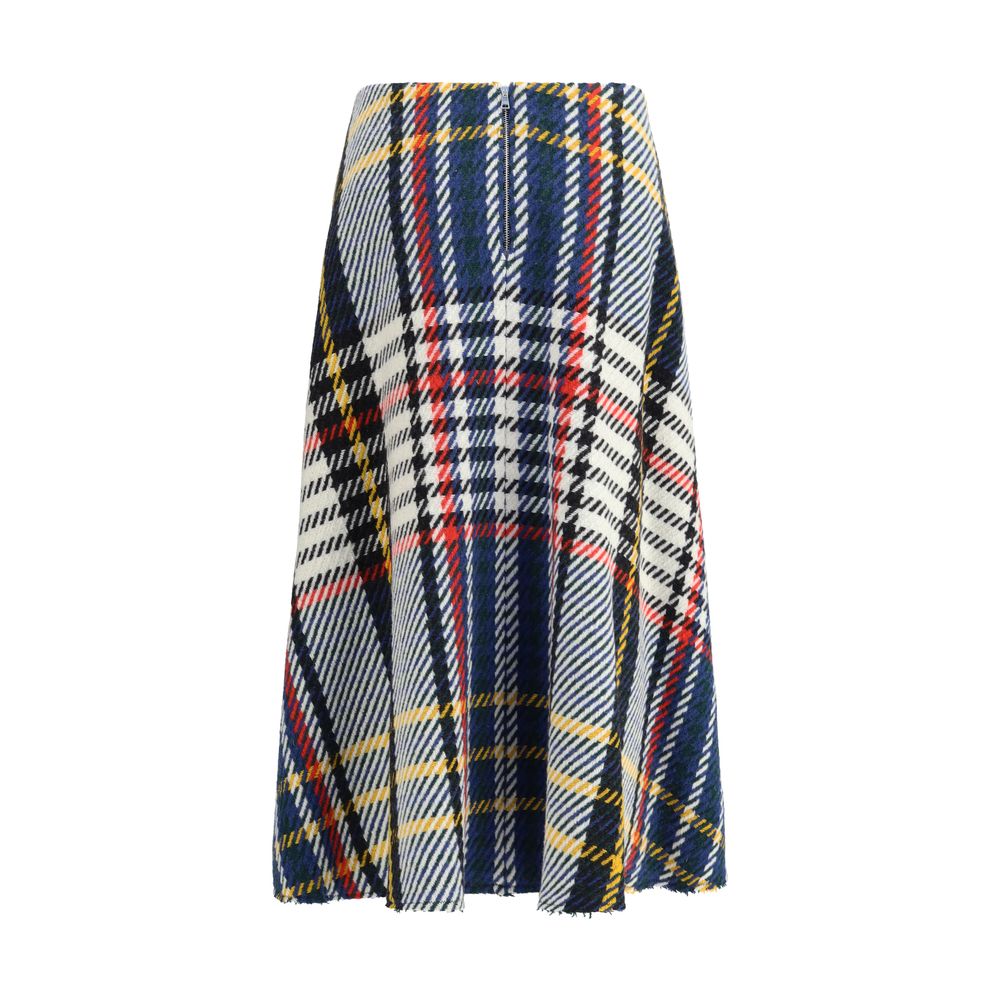 Sara Roka Midi check skirt