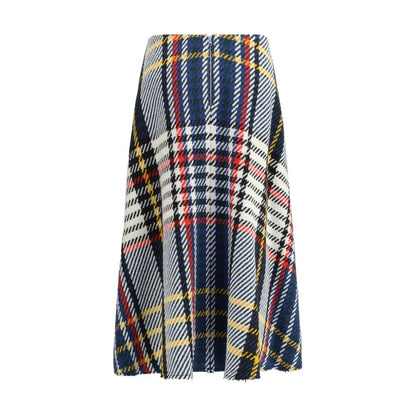 Sara Roka Midi check skirt